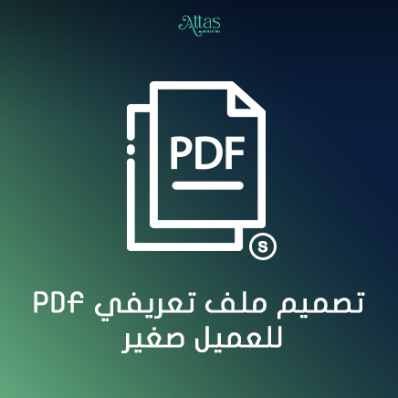 تصميم ملف تعريفي PDF للعميل صغير